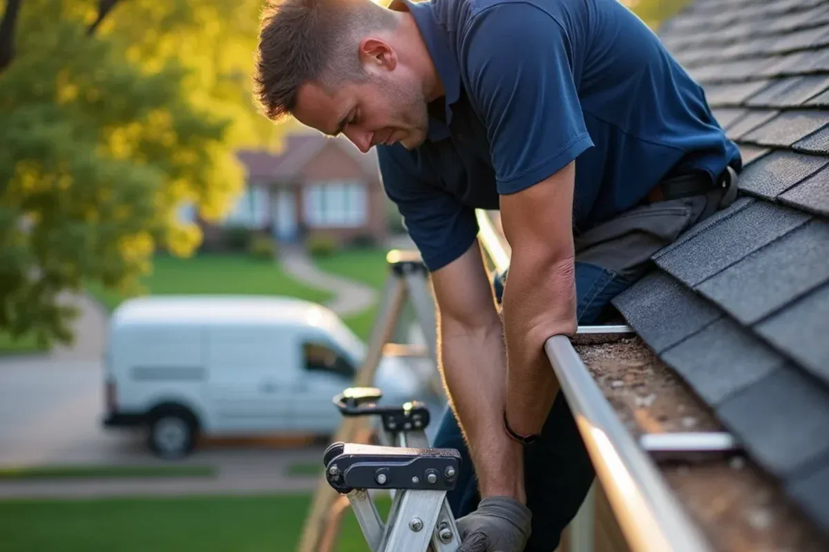 Fascia board and roof edge inspection for 6-inch gutters