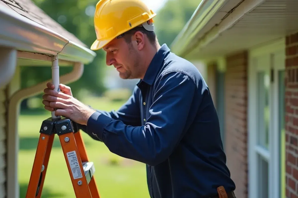 Diagnostic inspection for downspout size: 2x3 vs 3x4 for iowa storms on a Des Moines home