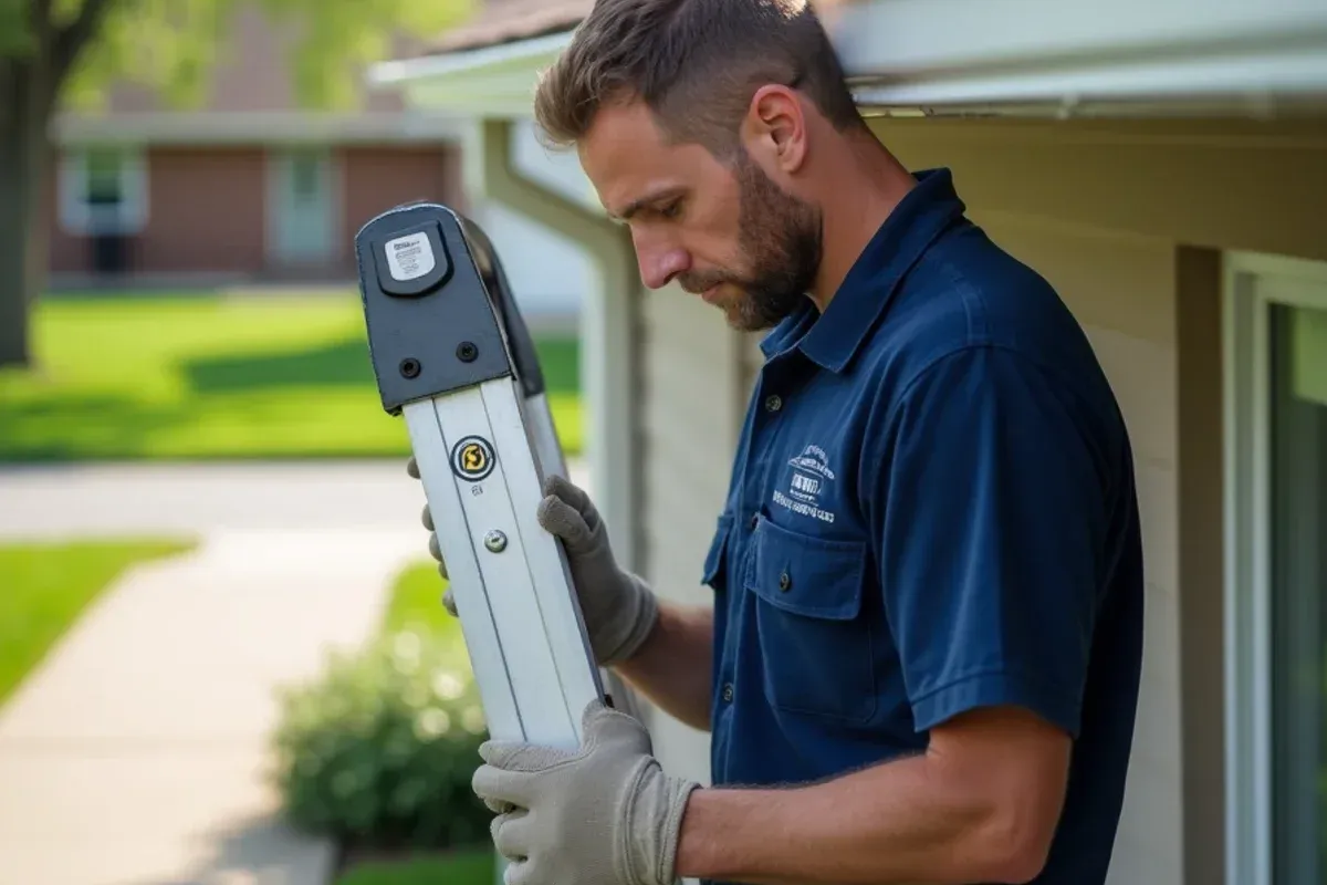 Diagnostic inspection for when to call for emergency gutter repair on a Des Moines home