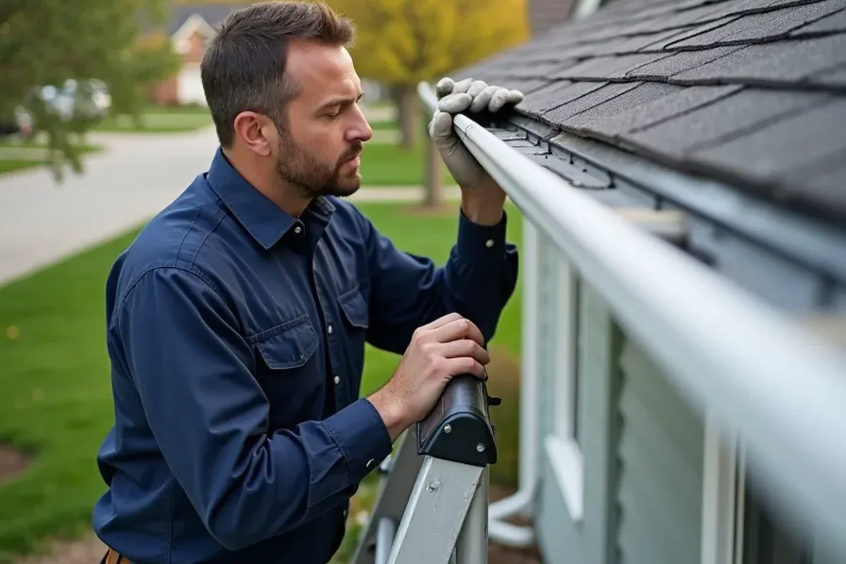 Diagnostic inspection for gutter cleaning cost in des moines on a Des Moines home