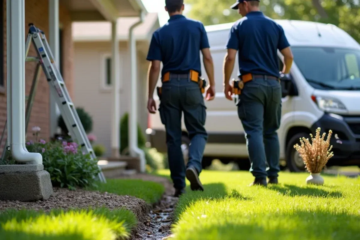 Completed drainage flow verification for gutter cleaning cost in des moines