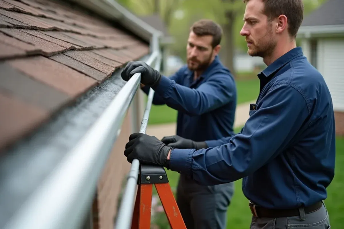 Diagnostic inspection for gutter installation cost in des moines (2026) on a Des Moines home