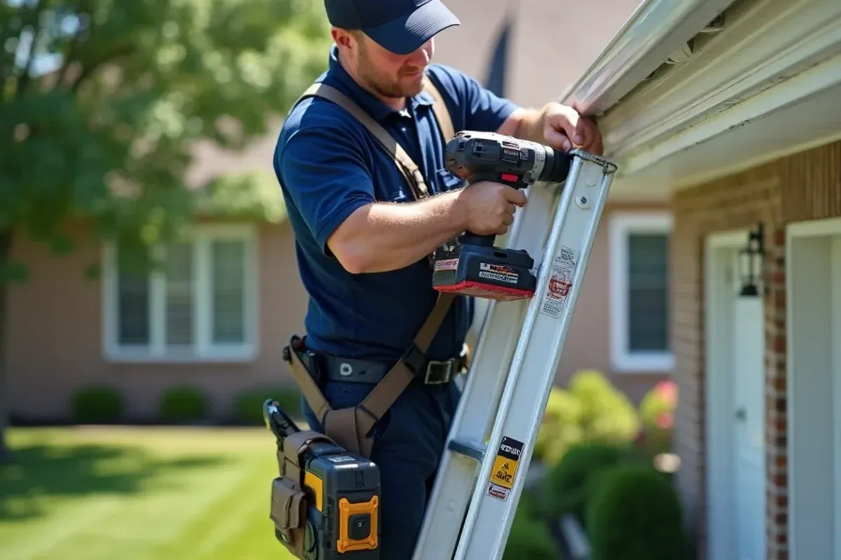 Technical repair and component fitting for gutter repair cost in des moines