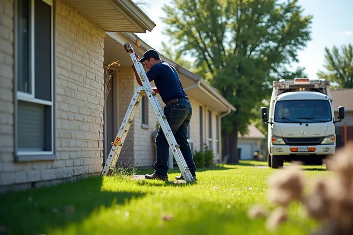 Completed drainage flow verification for gutter repair cost in des moines