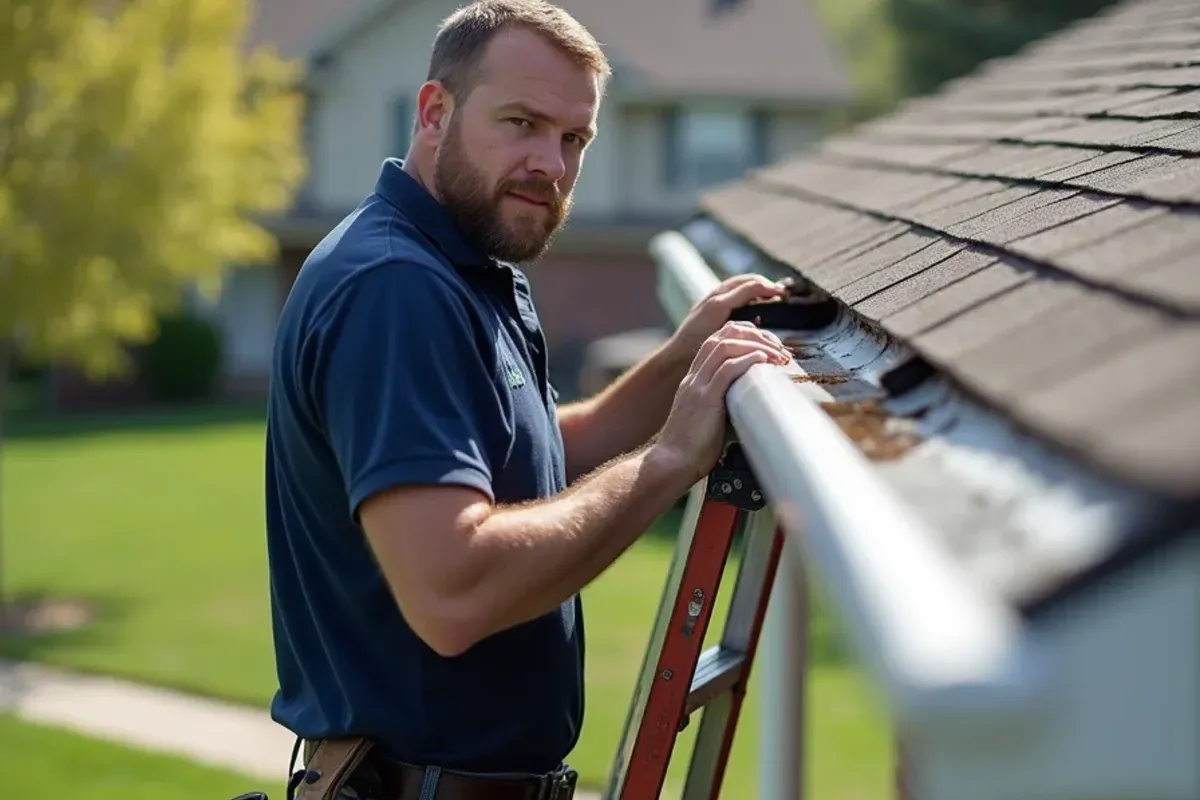 Diagnostic inspection for gutter torn off by wind? steps to take today on a Des Moines home