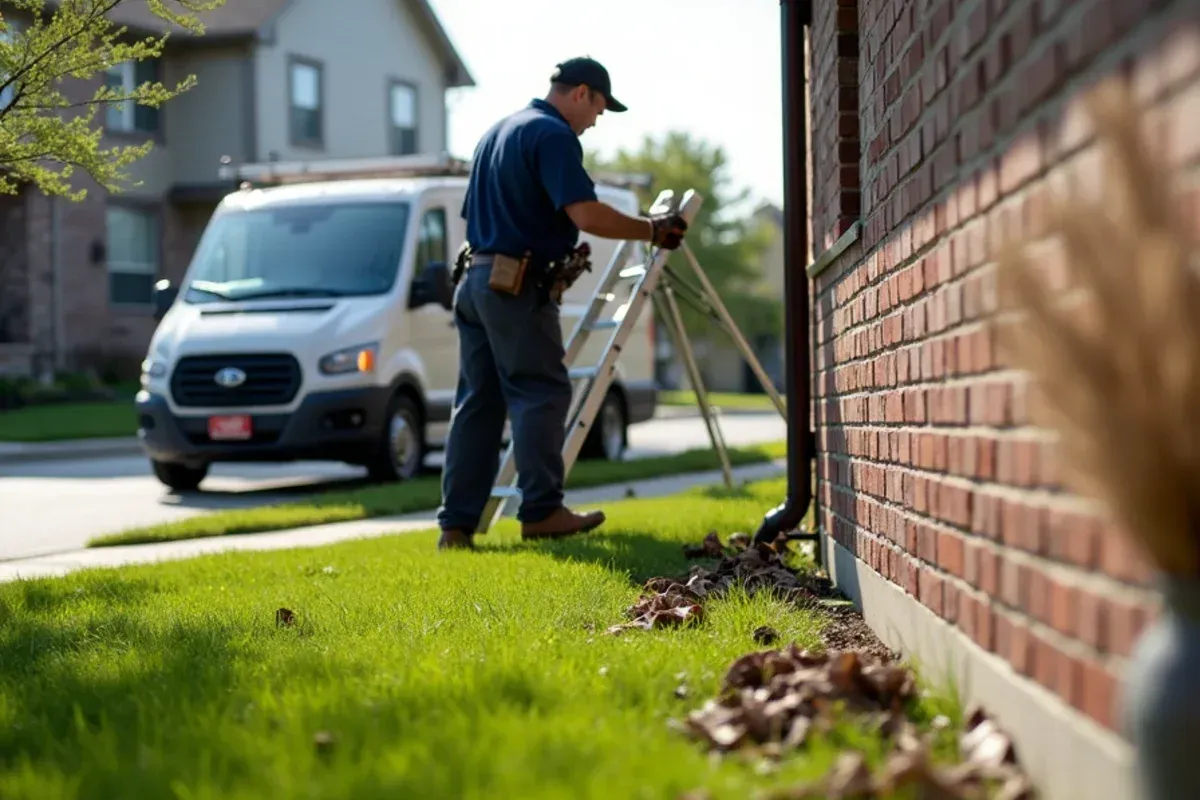 Completed drainage flow verification for gutter torn off by wind? steps to take today