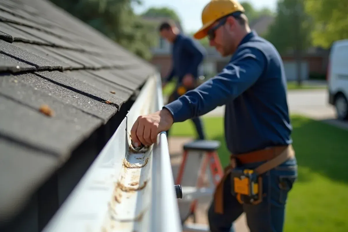 Technical repair and component fitting for should new gutters go on before or after a new roof?