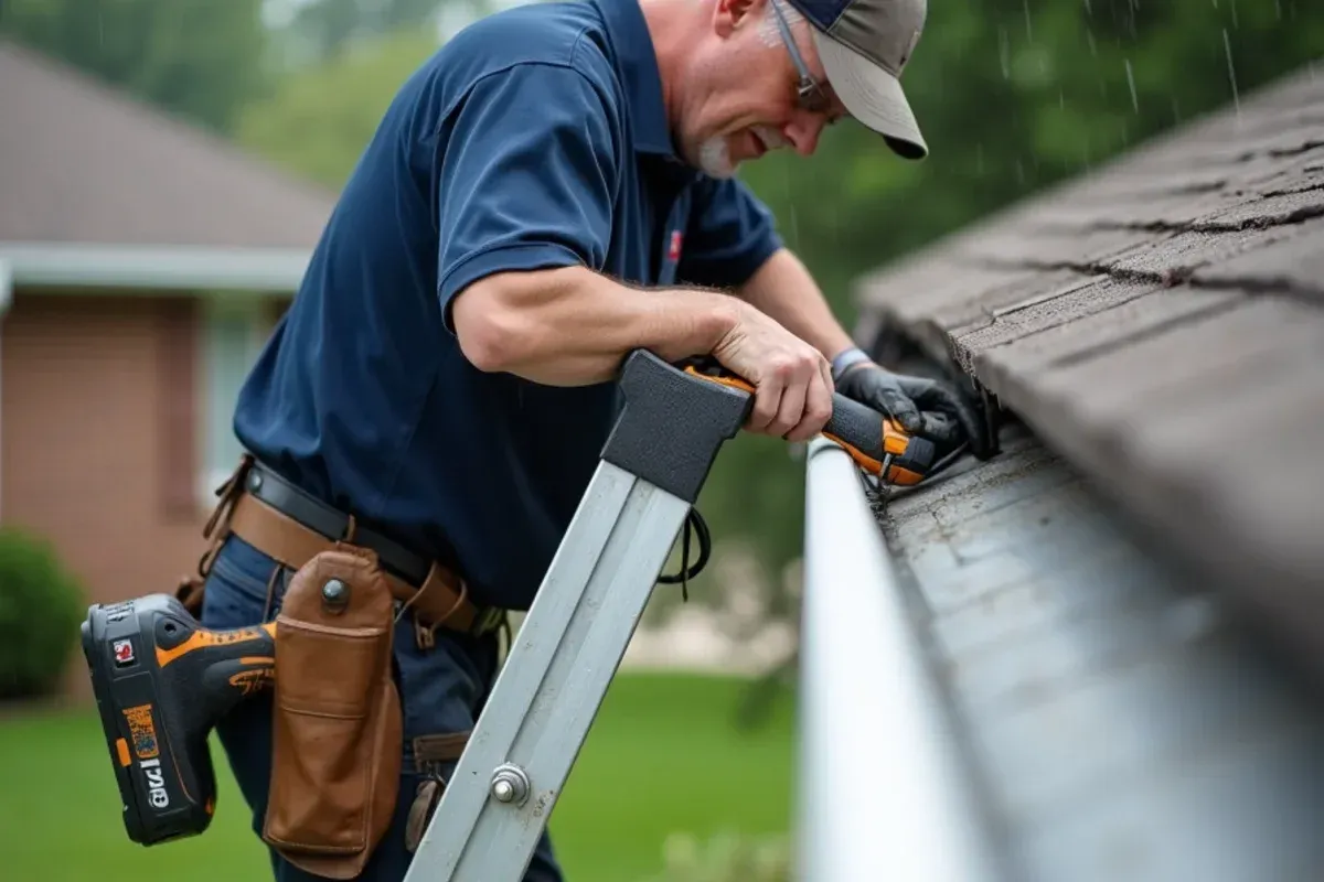 Technical repair and component fitting for gutters overflowing in a downpour? what to do now