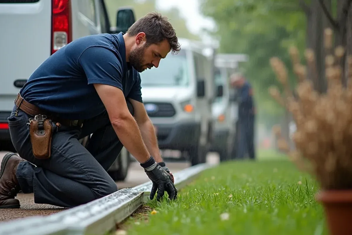 Completed drainage flow verification for gutters overflowing in a downpour? what to do now