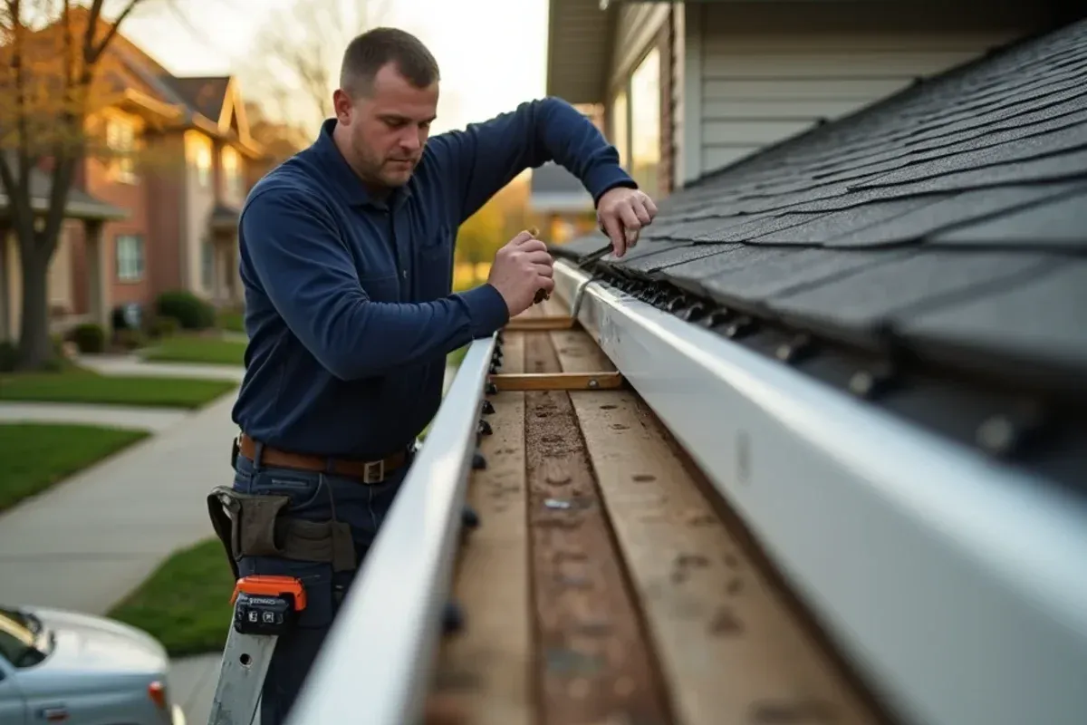 Fascia board and roof edge inspection for decks