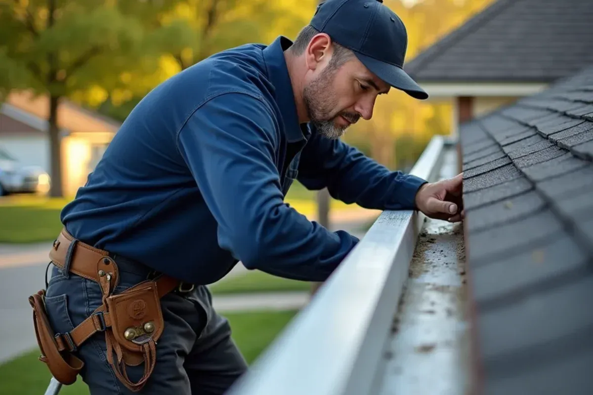 Fascia board and roof edge inspection for gutter services