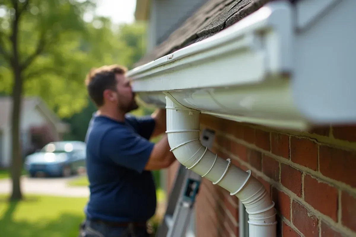 Custom continuous seamless aluminum heated gutter cables profile on Central Iowa roofline