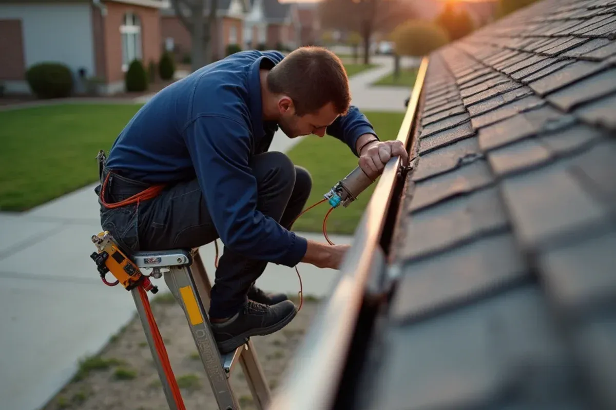 Fascia board and roof edge inspection for heated gutter cables