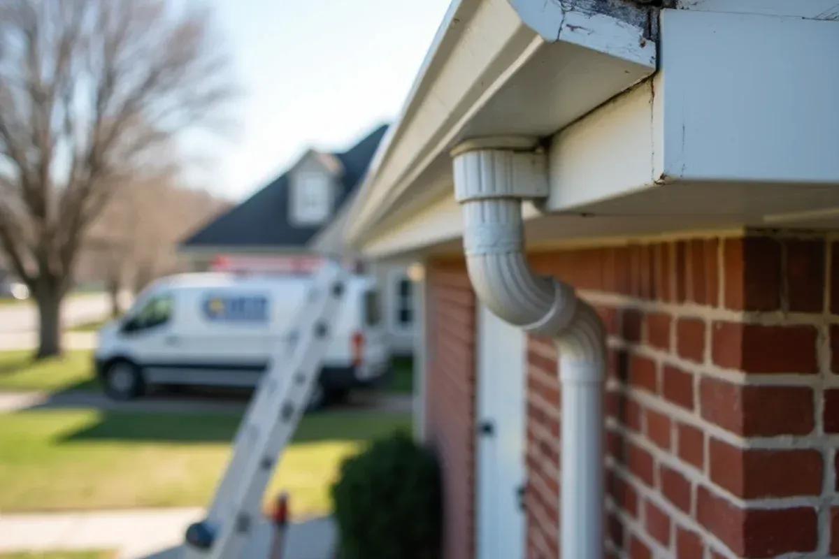 Custom continuous seamless aluminum ice dam removal profile on Central Iowa roofline