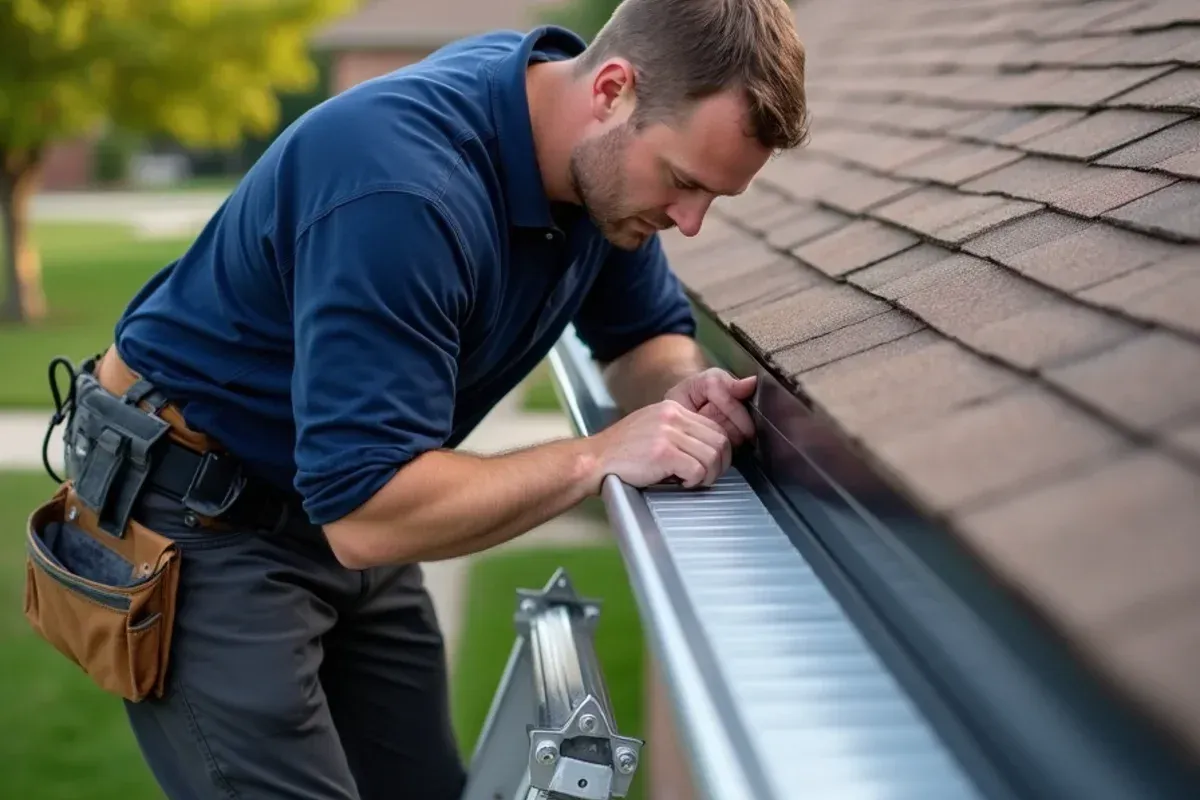 Fascia board and roof edge inspection for new construction gutters