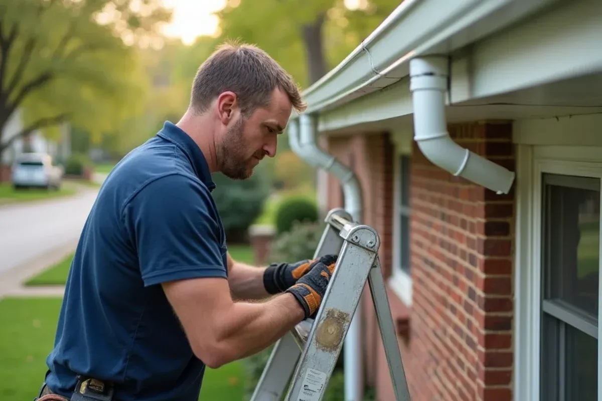 Custom continuous seamless aluminum seamless gutters profile on Central Iowa roofline