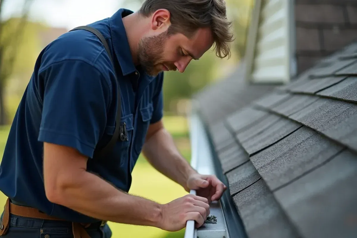 Fascia board evaluation and custom gutter installation in Clive, IA