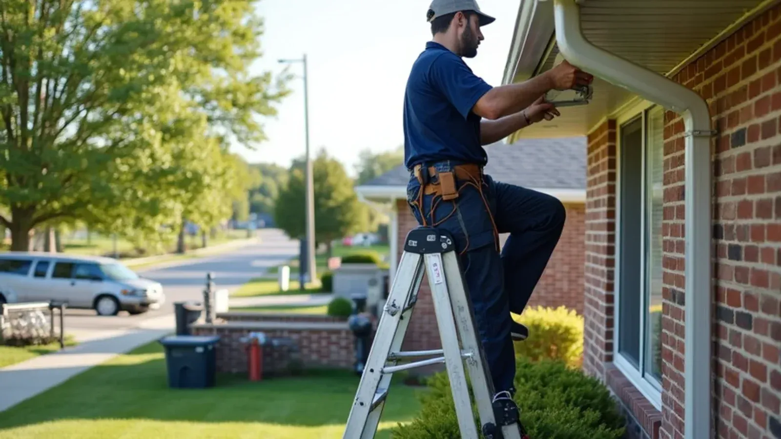 Seamless gutter service in Indianola, IA by Palomeque Gutter LLC