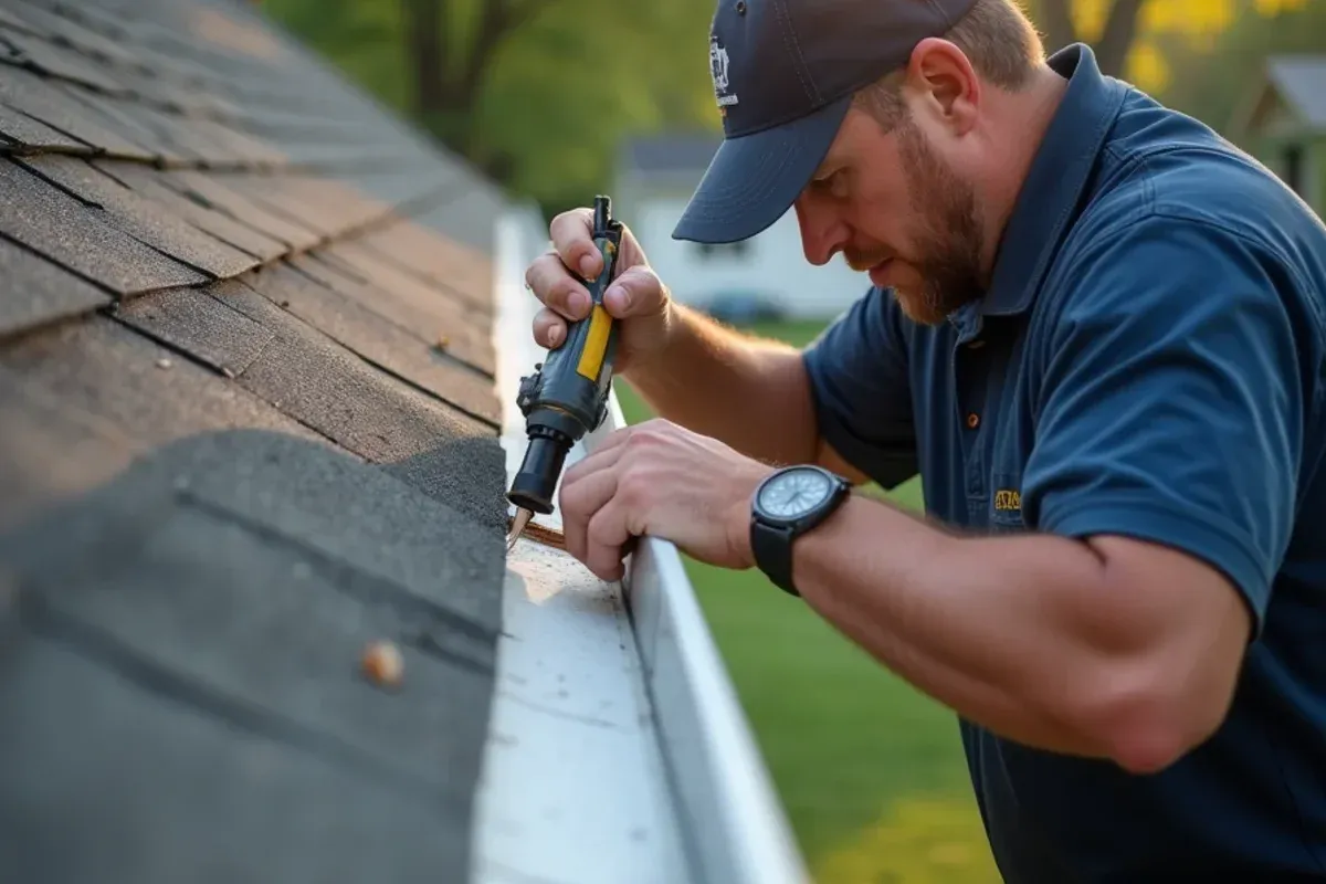 Fascia board evaluation and custom gutter installation in Pleasant Hill, IA