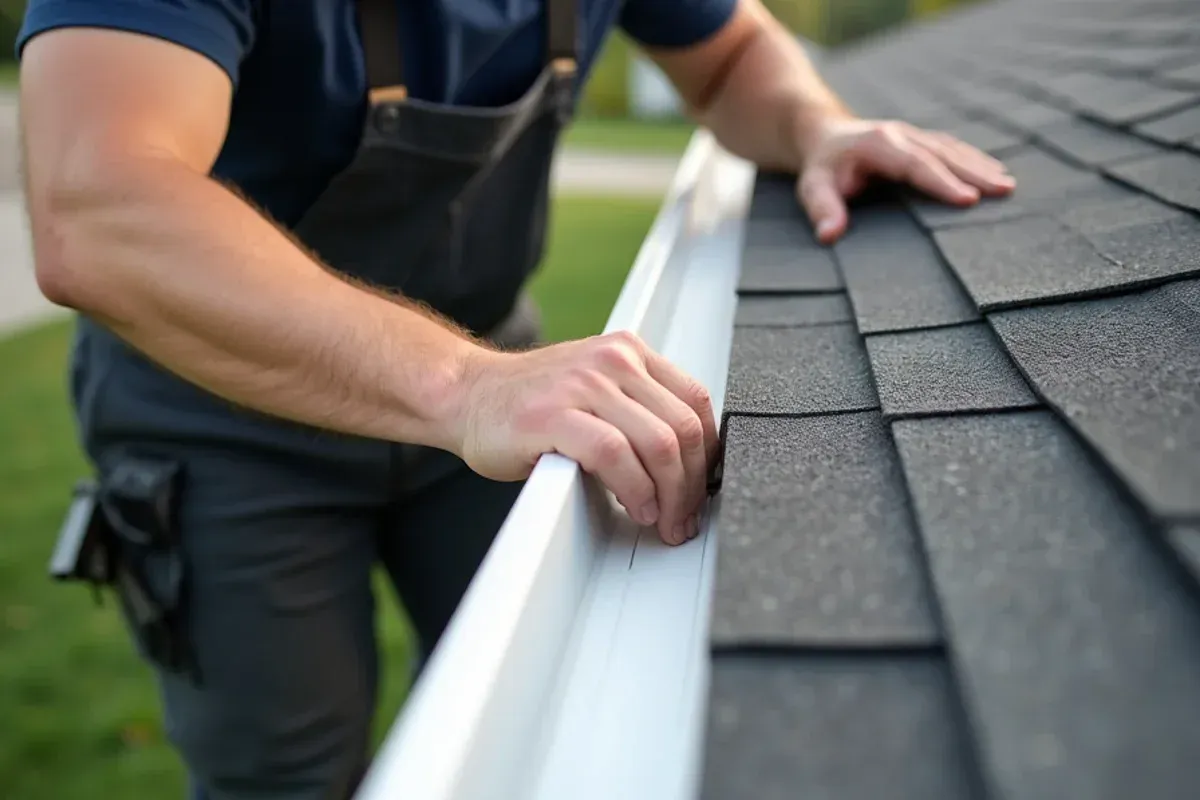 Fascia board evaluation and custom gutter installation in Polk County, IA