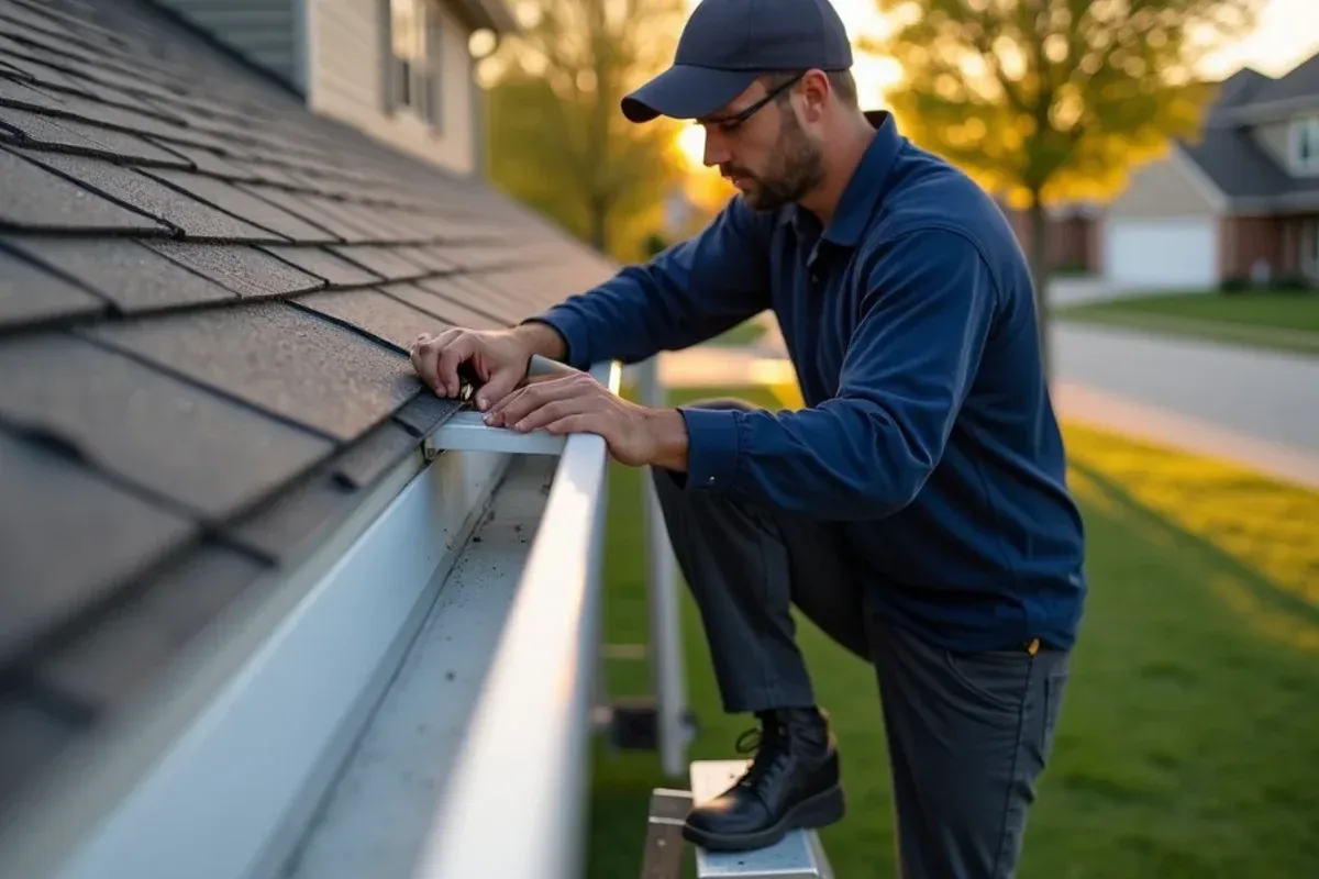 Fascia board evaluation and custom gutter installation in Saylorville, IA