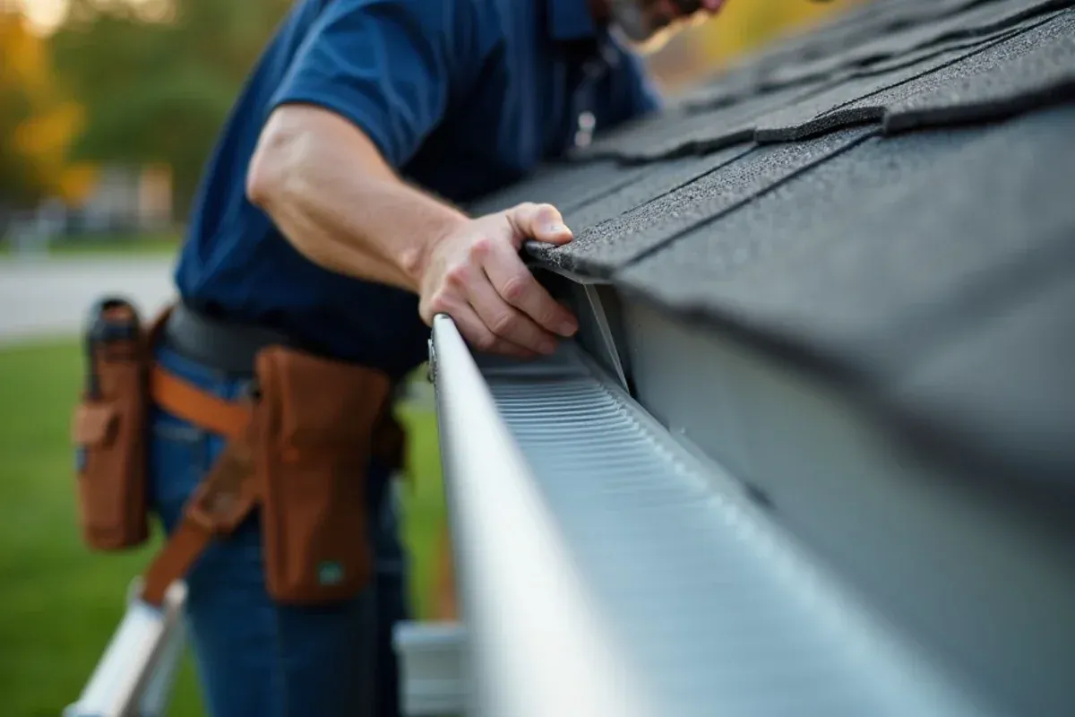 Fascia board evaluation and custom gutter installation in Waukee, IA