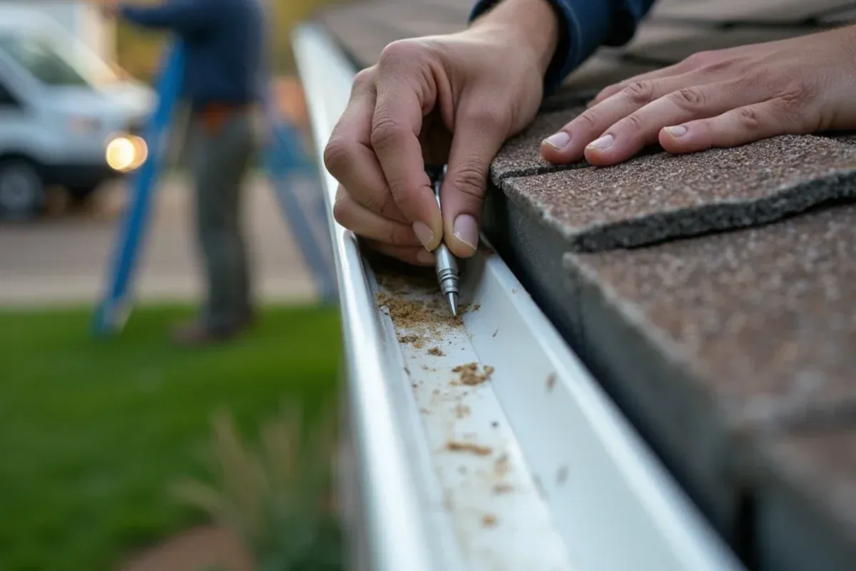 Fascia board evaluation and custom gutter installation in West Des Moines, IA