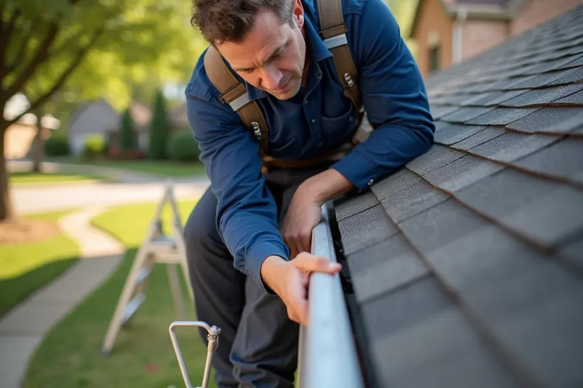 Fascia board and roof edge inspection for soffit & fascia